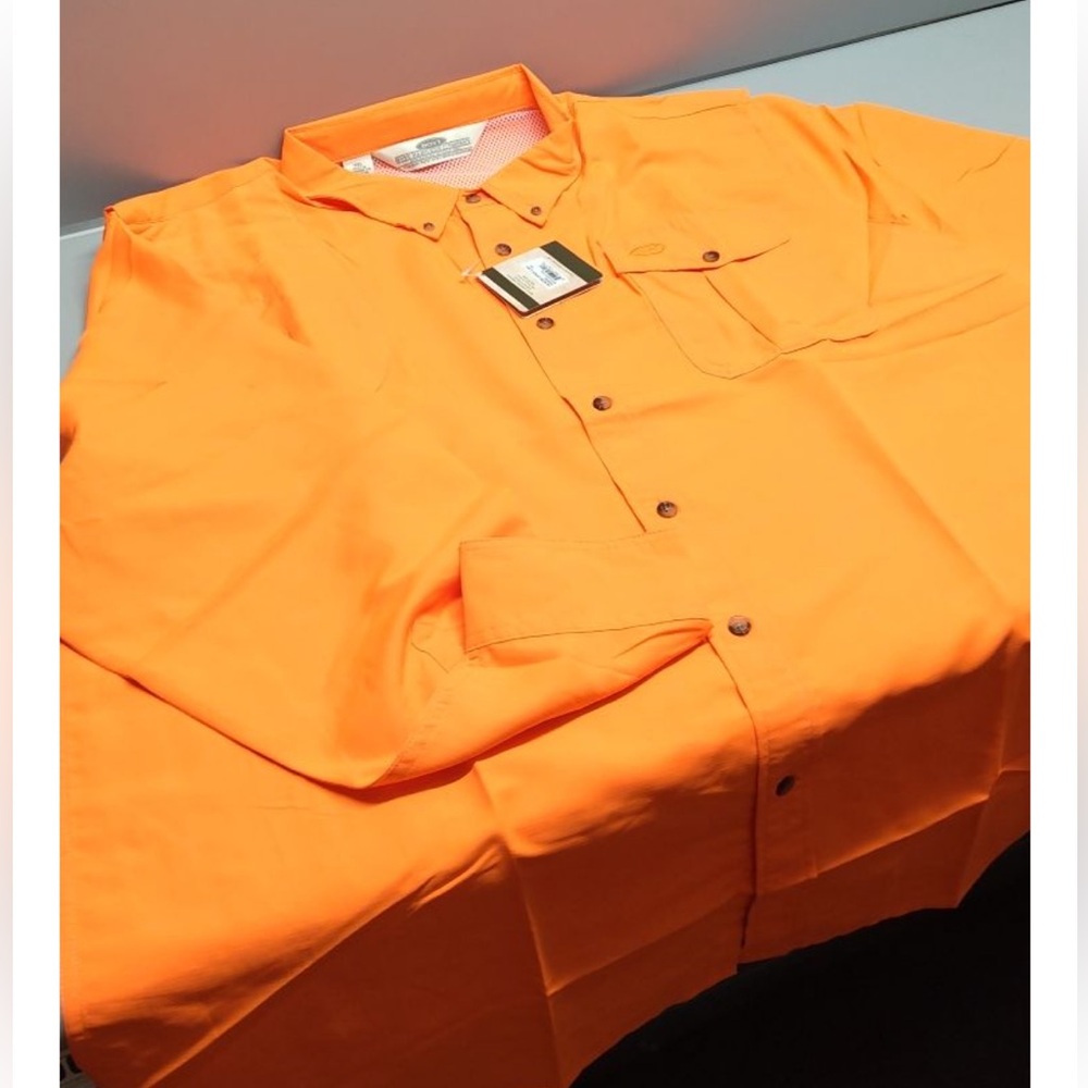 BOYT Pica Zuro Upland Hunting Shirt Blaze Orange Mesh Back 3XL HU152 NWT - Picture 2 of 4